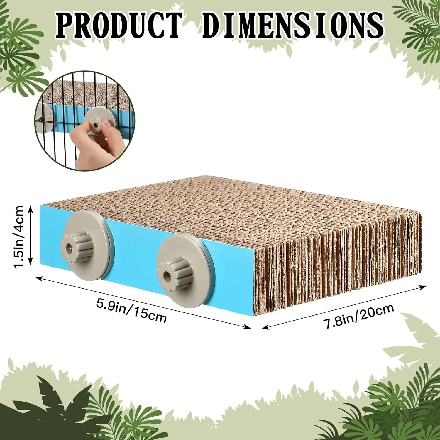 3 Pcs Bird Chew Toys Parrot Perch Cardboard Platform for Cage Bird Paw Grinding Stand Parrot Cage Playground Exercise Toys for Macaws Small Parakeets Budgies Conure Cockatiel(Medium)
