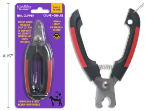 4.72In S/S Pet Nail Clipper - Small. Non-Slip Handle. B/C.