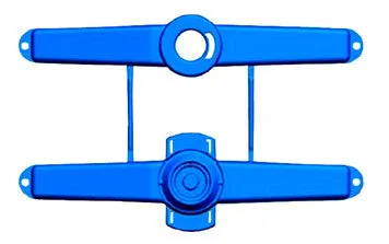 Clip and Go Blue Pedestal Style Jump Base (Pair)