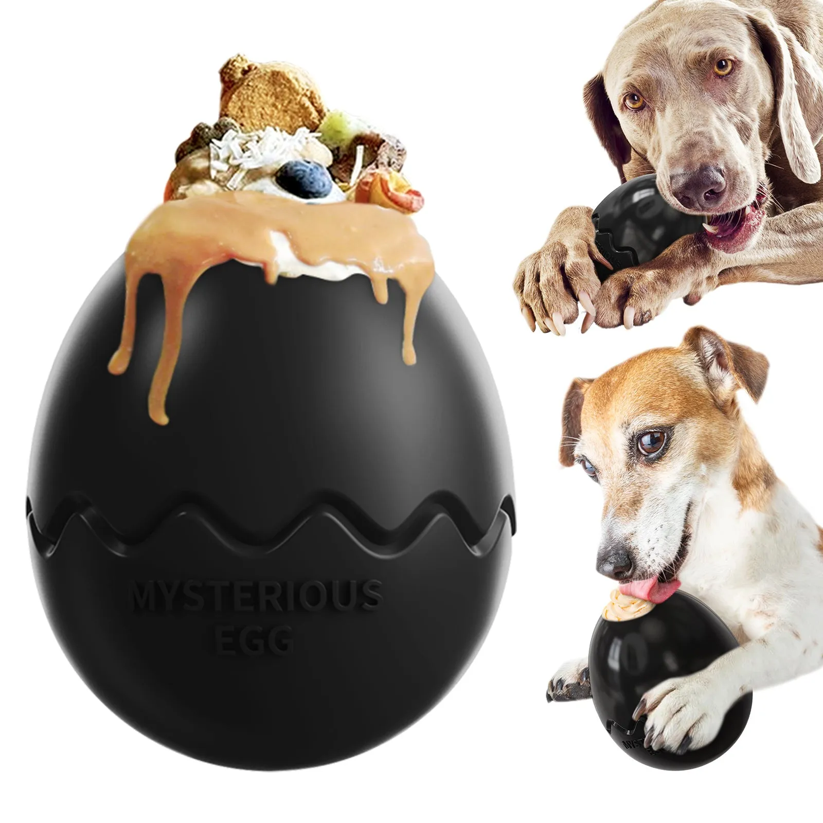 Dinosaur Egg Interactive Pet Treat Chew Toy