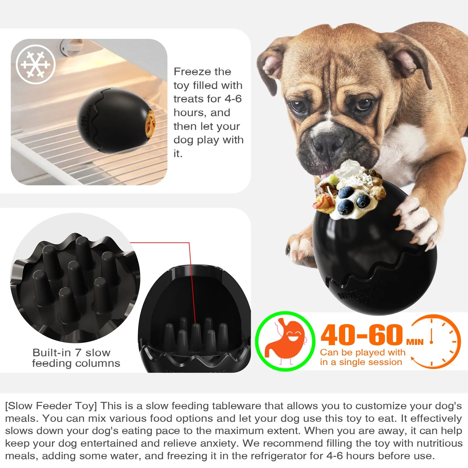 Dinosaur Egg Interactive Pet Treat Chew Toy
