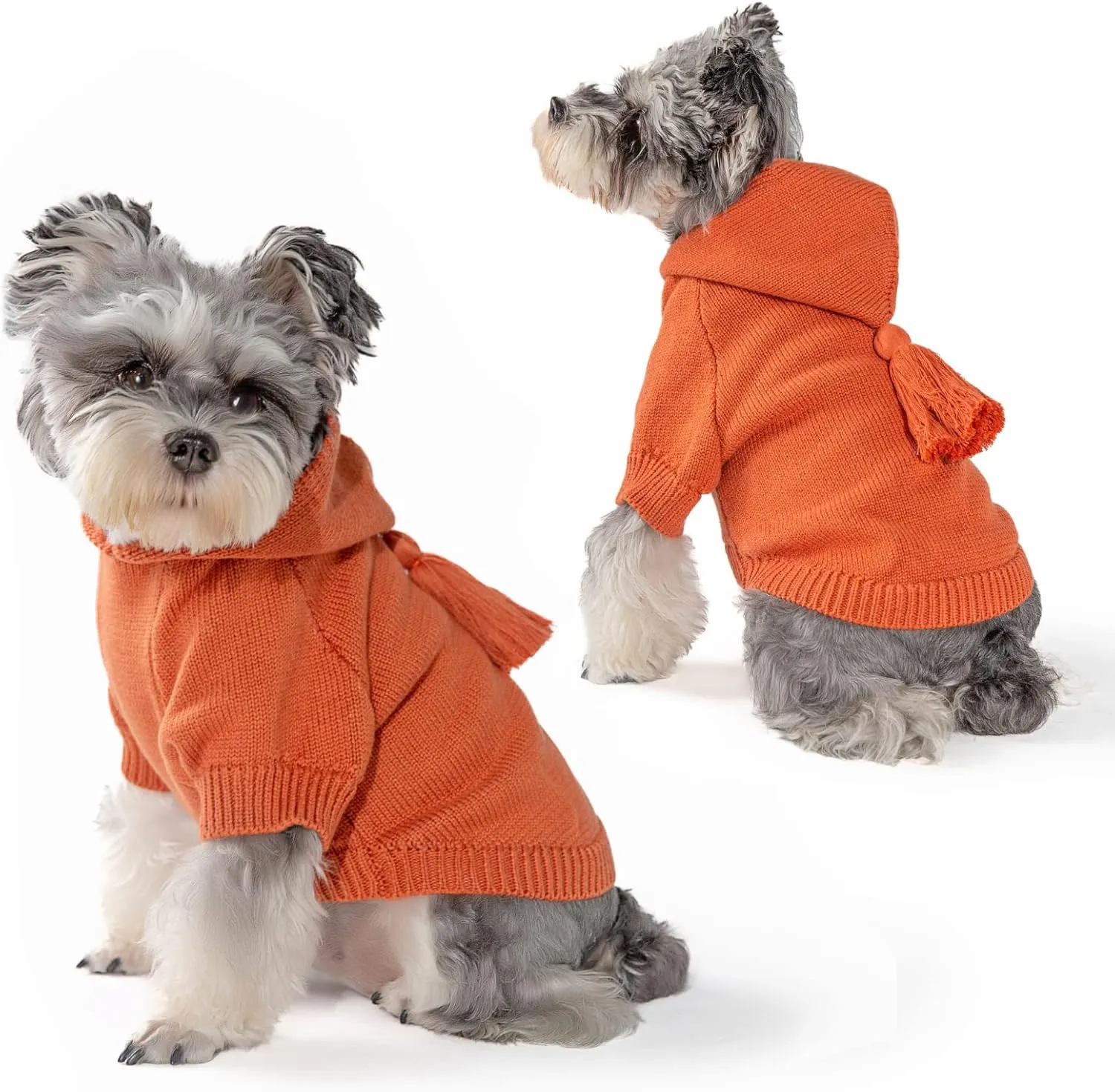 Dog Hoodies Dog Sweaters for Small Medium Large Dogs with Leash Hole, Small Medium Large Big Dog Christmas Warm Easy on Sweater Coats Hooded Sweatshirt Fleece Dog Hoodies