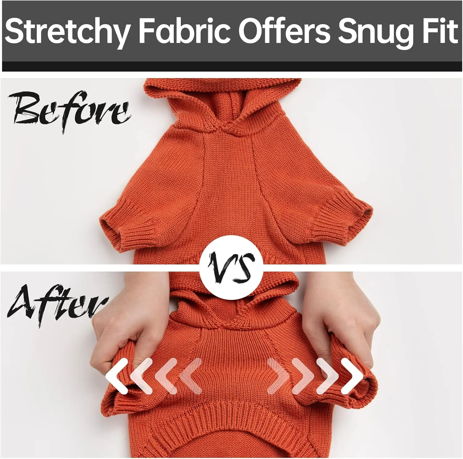Dog Hoodies Dog Sweaters for Small Medium Large Dogs with Leash Hole, Small Medium Large Big Dog Christmas Warm Easy on Sweater Coats Hooded Sweatshirt Fleece Dog Hoodies