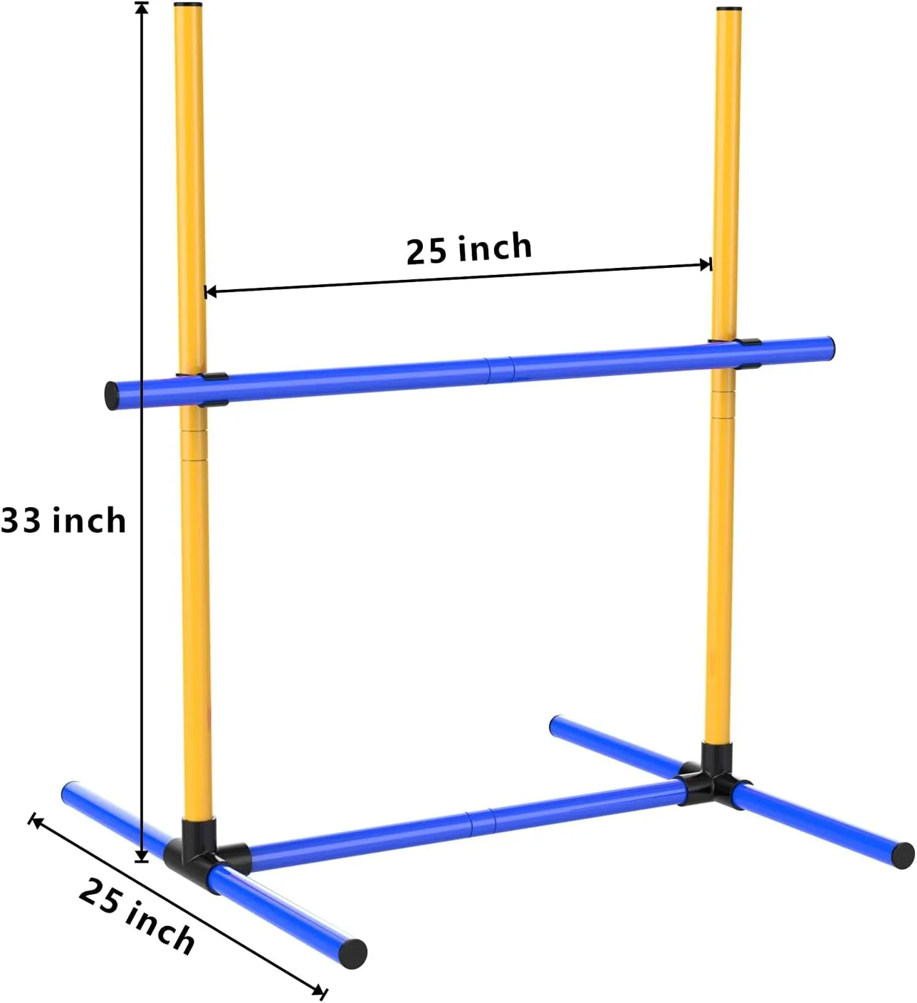 Dog Jumps Agility Equipment with Adjustable Height Jump Bars Adjustable Dog Agility Jumps with Carry Bag Exercise Dog Jumping Hurdles for Outdoor Indoor Dog Agility Course Game (4 Pack)