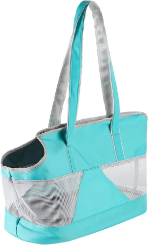 Dog Purse Carrier Pet Tote Bag Cat Carrier Handbag with Breathable Mesh Portable Dog Sling Transporter Tote Puppy Travel Outing Bag with Enhanced Bottom Support