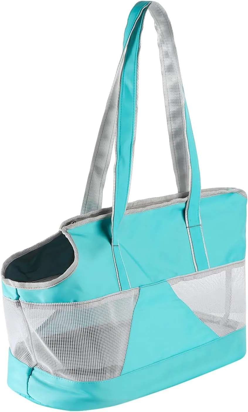 Dog Purse Carrier Pet Tote Bag Cat Carrier Handbag with Breathable Mesh Portable Dog Sling Transporter Tote Puppy Travel Outing Bag with Enhanced Bottom Support