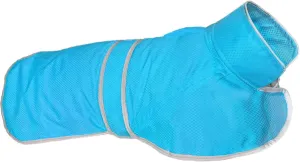 Dog Raincoat| Waterproof Adjustable & Lightweight Dog Jacket with Reflective Strips| Easy Step-in Closure for All-Weather| Fits Small Medium Large Dogs(Blue,Large)