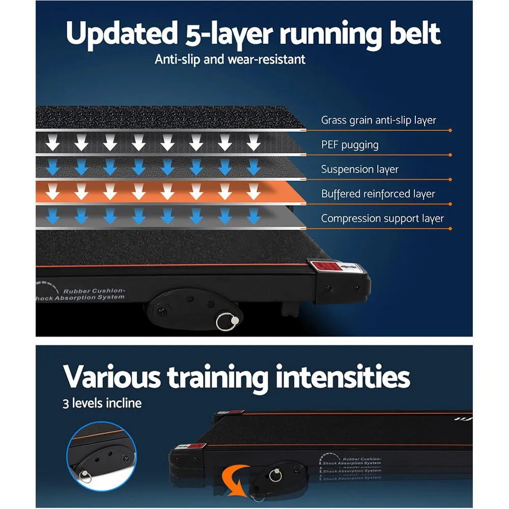 Everfit Treadmill 3 Level Incline