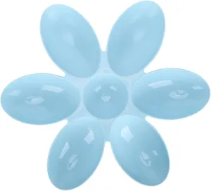 Flower Petals Shaped Cat Food Bowls, Dishes Multi Cat Feeder Cat Feeding Bowl Cat Food Water Container for Small Medium Dog Pets Puppy Kitten(Blue)