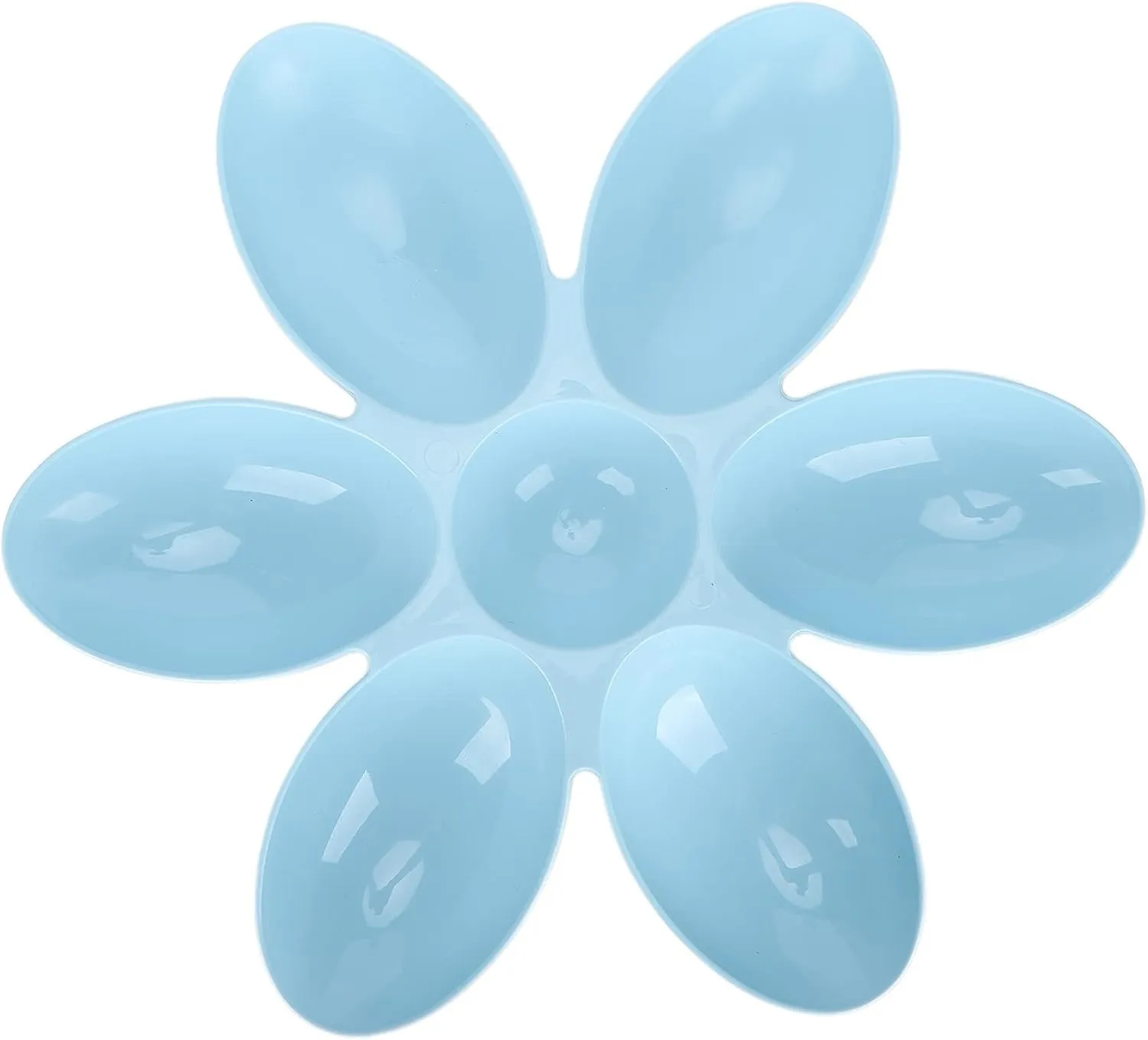 Flower Petals Shaped Cat Food Bowls, Dishes Multi Cat Feeder Cat Feeding Bowl Cat Food Water Container for Small Medium Dog Pets Puppy Kitten(Blue)