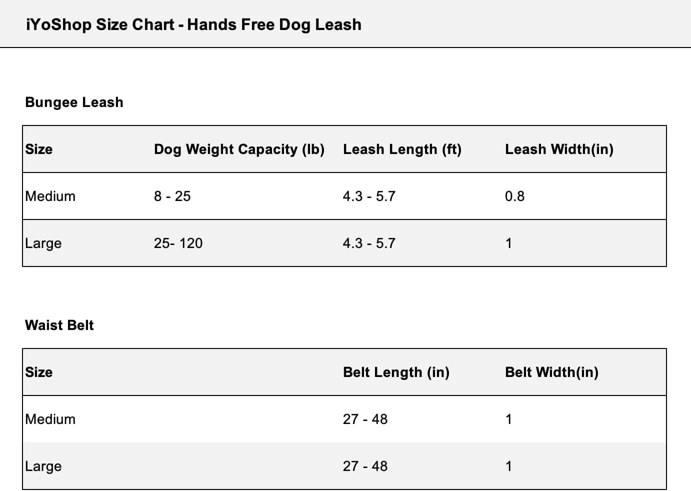 Hands Free Dog Leash with Zipper Pouch, Dual Padded Handles and Durable Bungee for Walking, Jogging and Running Your Dog, Medium (8-25 Lbs) | Large (25-150 Lbs)
