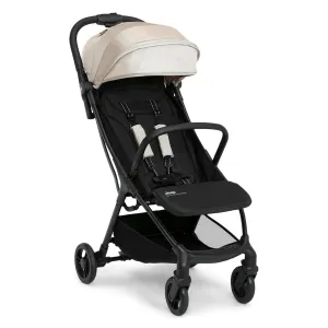 Jeep Altitude Compact Travel Stroller by Delta Children Greenguard Gold, Easy One Hand Fold, Lightweight, Extendable Canopy with Peek-a-Boo Window, Reclining Seat, 4 Wheel Suspension, Tan