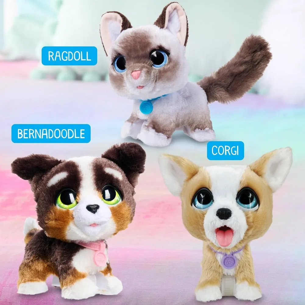 Just Play furReal Newborns Plush Puppy Interactive Pet with Sounds and Motion