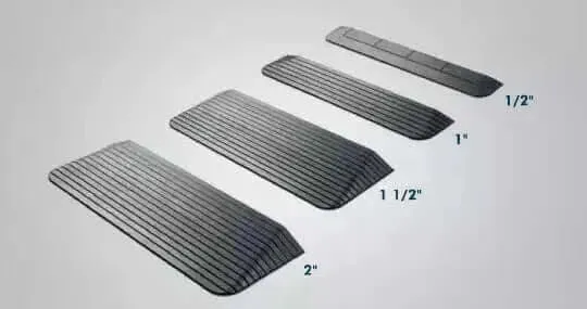 National Ramp - Approach Series Rubber Threshold Ramp for Wheelchairs