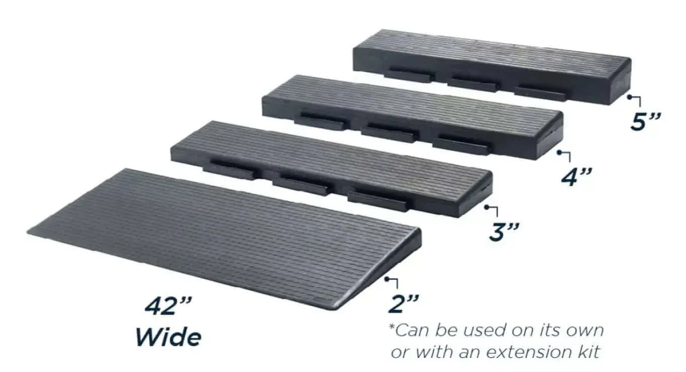 National Ramp - Approach Series Rubber Threshold Ramp for Wheelchairs