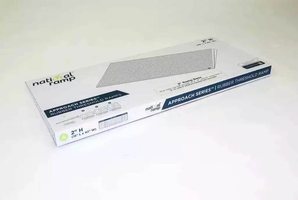 National Ramp - Approach Series Rubber Threshold Ramp for Wheelchairs