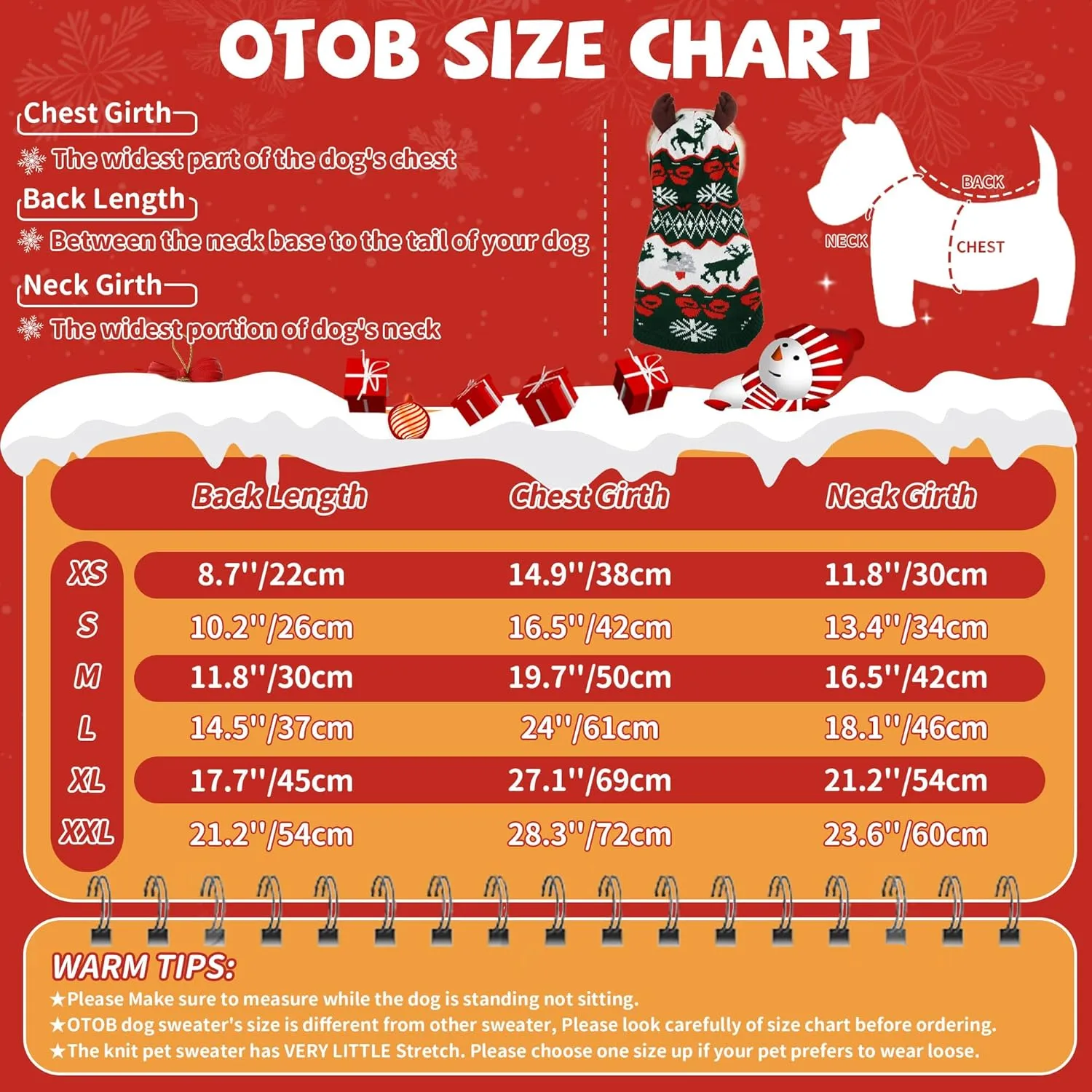 OTOB Cat Christmas Sweater with Cute Moose Hat, Winter Soft Kitten Cat Sweater Hoodie with Leash Hole, New Year Xmas Holiday Ugly Christmas Pet Sweater for Tiny Small Dogs Puppy Boys Girls, Green XS