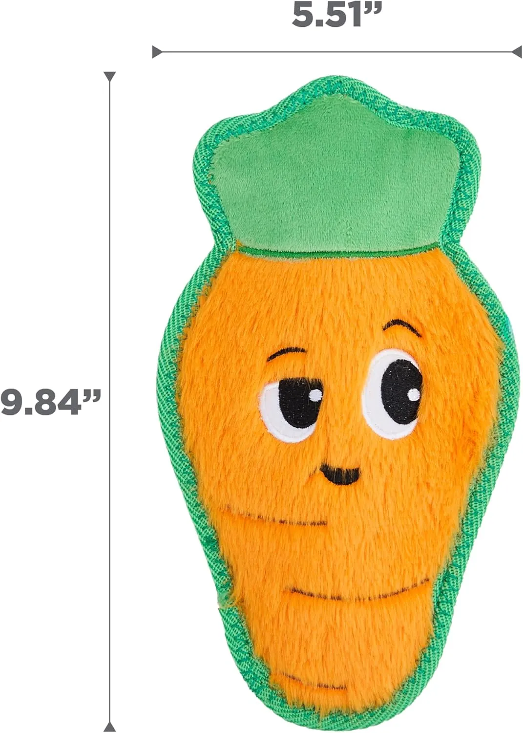 Outward Hound Tough Skinz Carrot, Orange, Medium