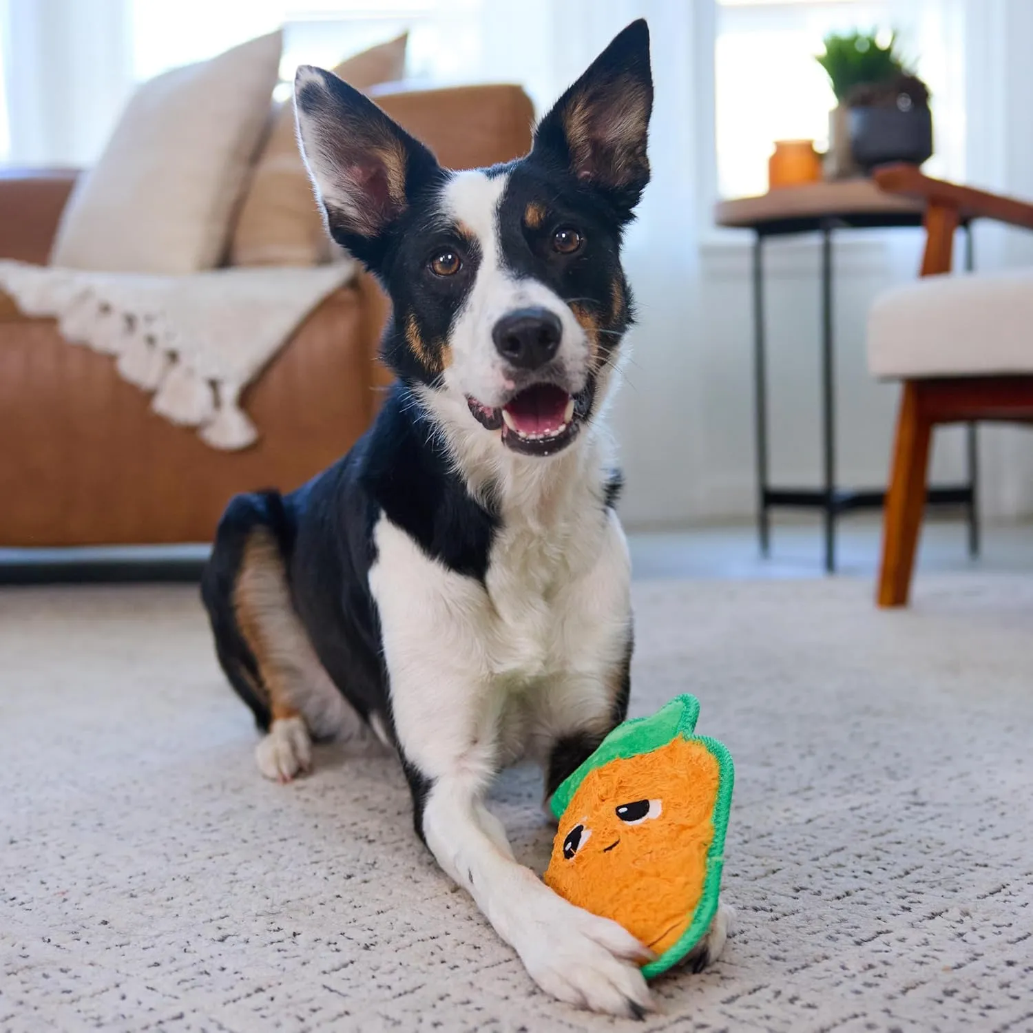 Outward Hound Tough Skinz Carrot, Orange, Medium
