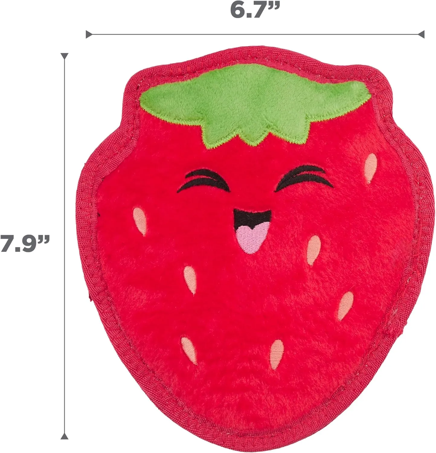 Outward Hound Tough Skinz Strawberry, Red, Medium