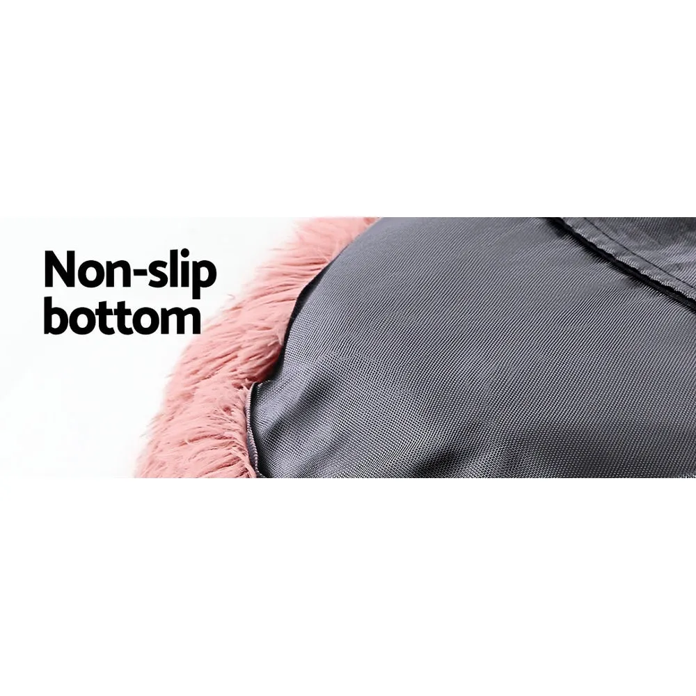 Pet Bed Dog Cat Calming Bed Extra Large 110cm - Pink Sleeping Comfy Washable