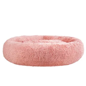 Pet Bed Dog Cat Calming Bed Extra Large 110cm - Pink Sleeping Comfy Washable