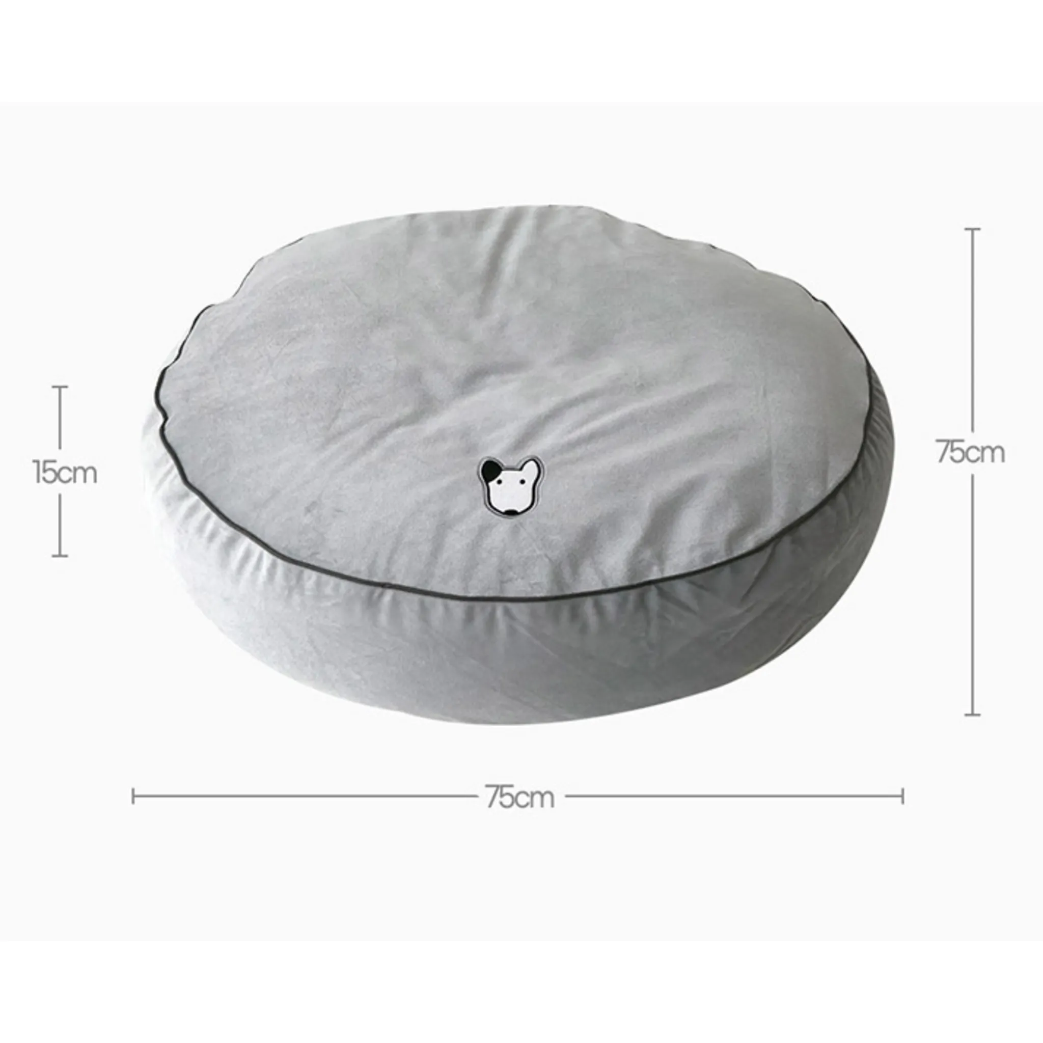 Priel Pet Ultra-Fine Microfiber Dog Cushion with Filler, Gray, L (75 x 75 ...) - 🏆 #7 - Pet Supplies - Best of December