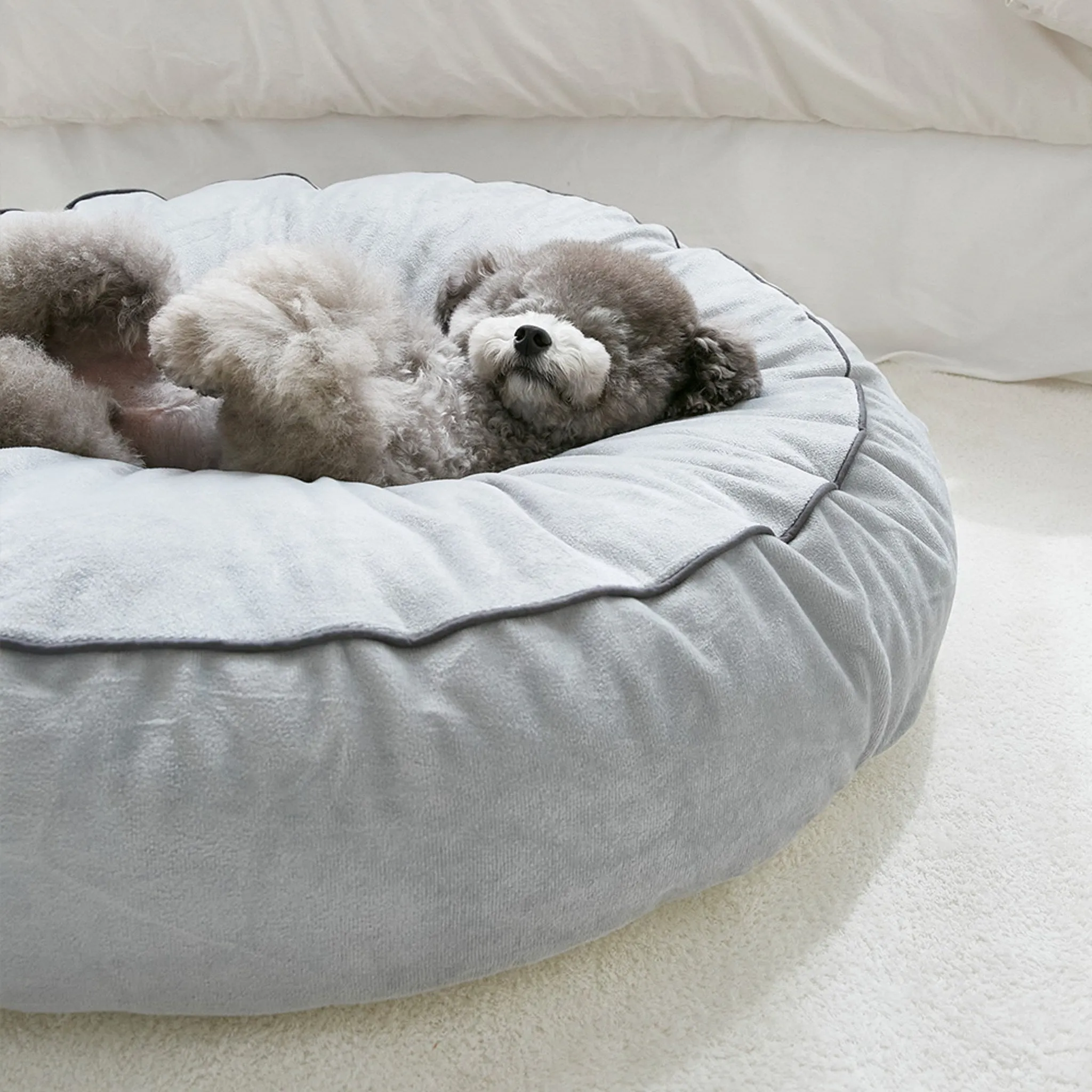 Priel Pet Ultra-Fine Microfiber Dog Cushion with Filler, Gray, L (75 x 75 ...) - 🏆 #7 - Pet Supplies - Best of December
