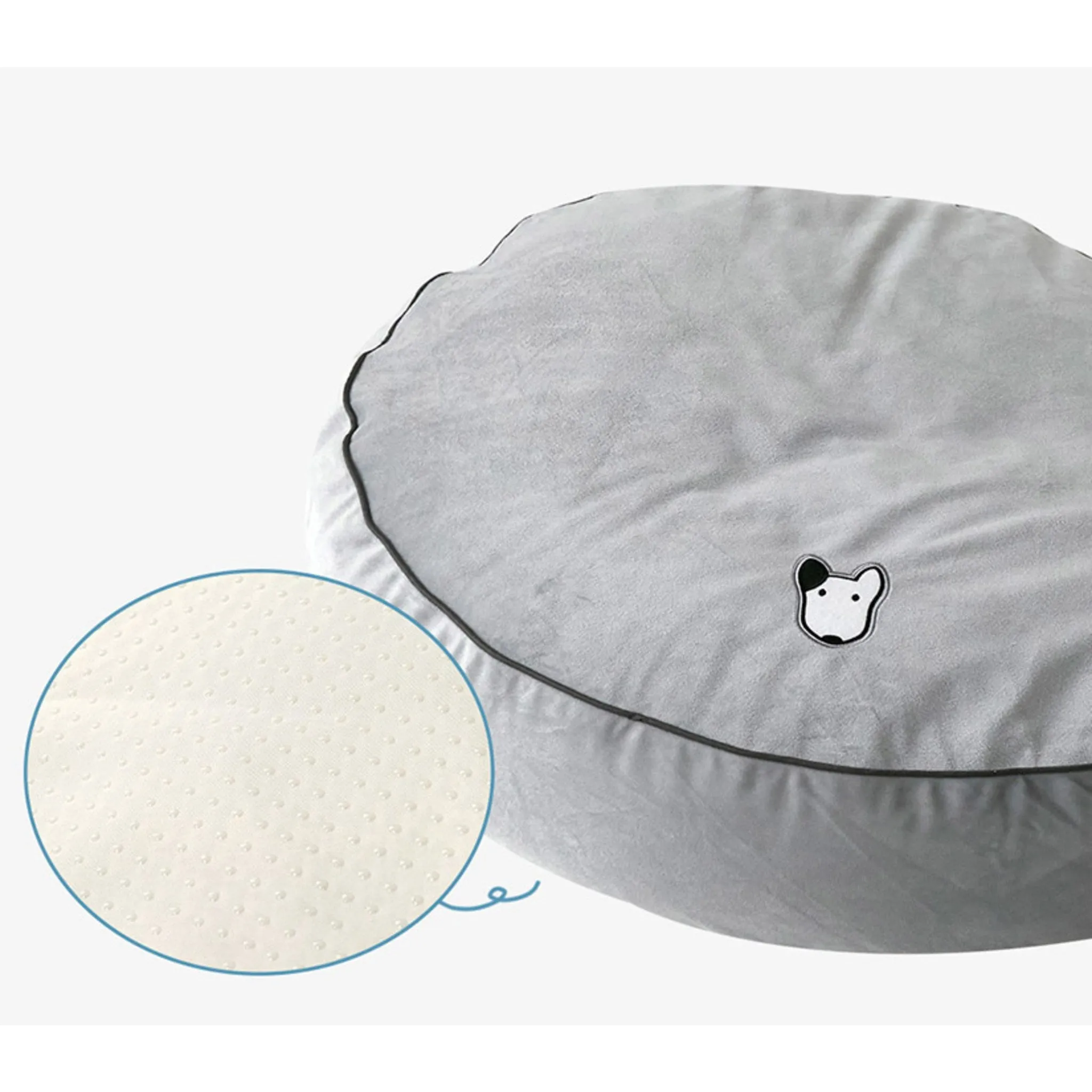 Priel Pet Ultra-Fine Microfiber Dog Cushion with Filler, Gray, L (75 x 75 ...) - 🏆 #7 - Pet Supplies - Best of December