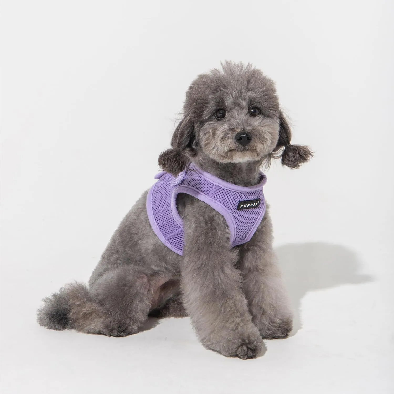 Puppia Soft Vest Dog Harness Step-in Padded Mesh No Choke No Pull Comfortable Walking Running Training for Small Medium Large Dogs, Violet, Small