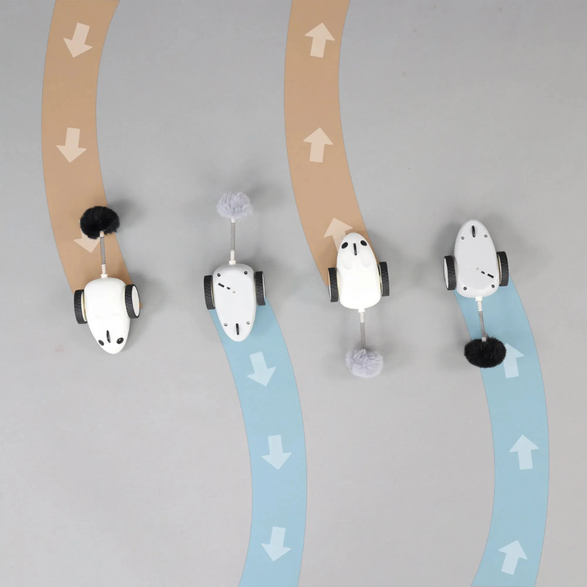 Purechase Smart Cat Toy – App-Controlled Interactive Mouse with Adjustable Speed & USB Charging