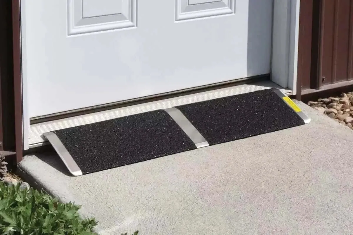 PVI - Aluminum Solid Bariatric Threshold Ramp for Wheelchairs
