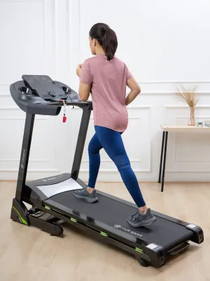 Smartrun C2 4 HP Peak Treadmill with 15-level Auto-Incline | Max Weight-120kg | Max Speed-16kmph