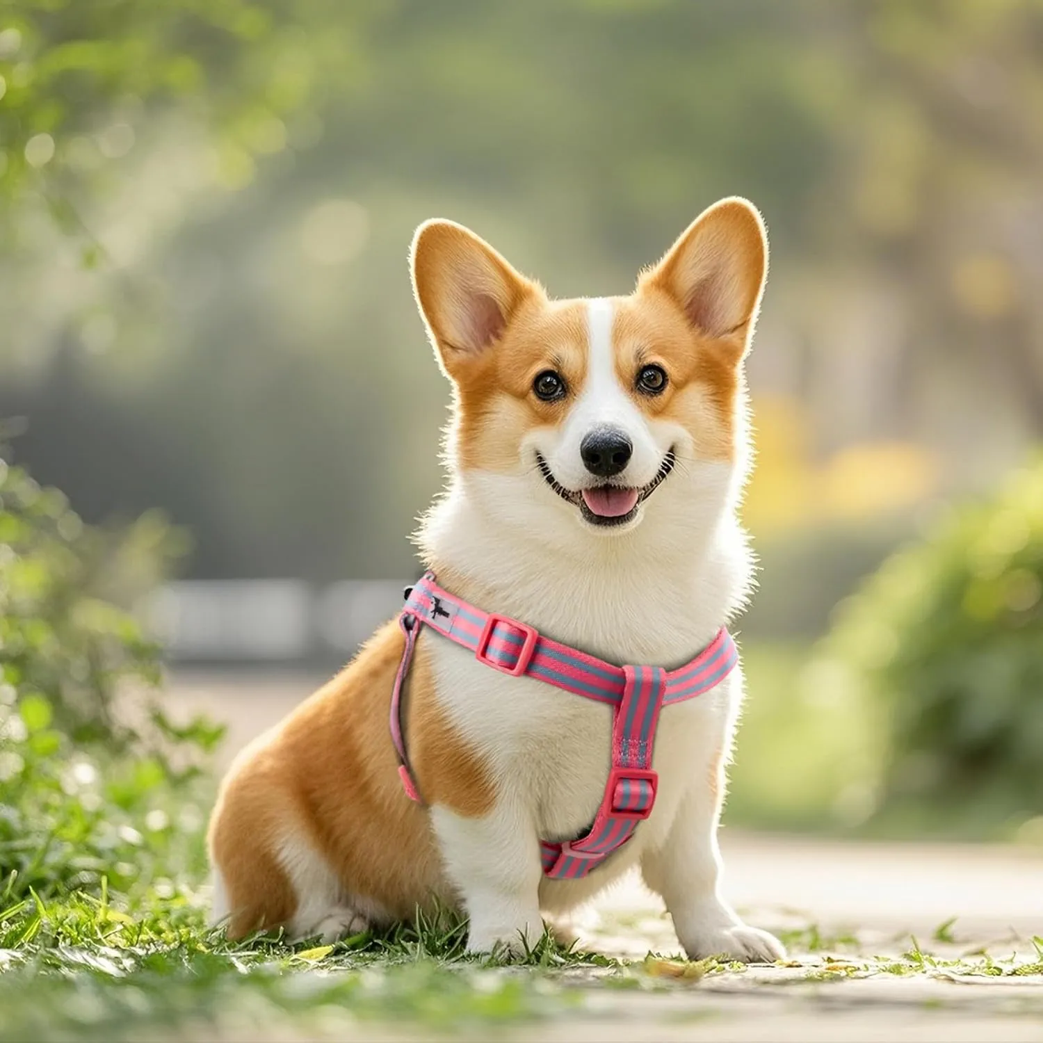 Stripe Step in Dog Harness ,,,, XS 