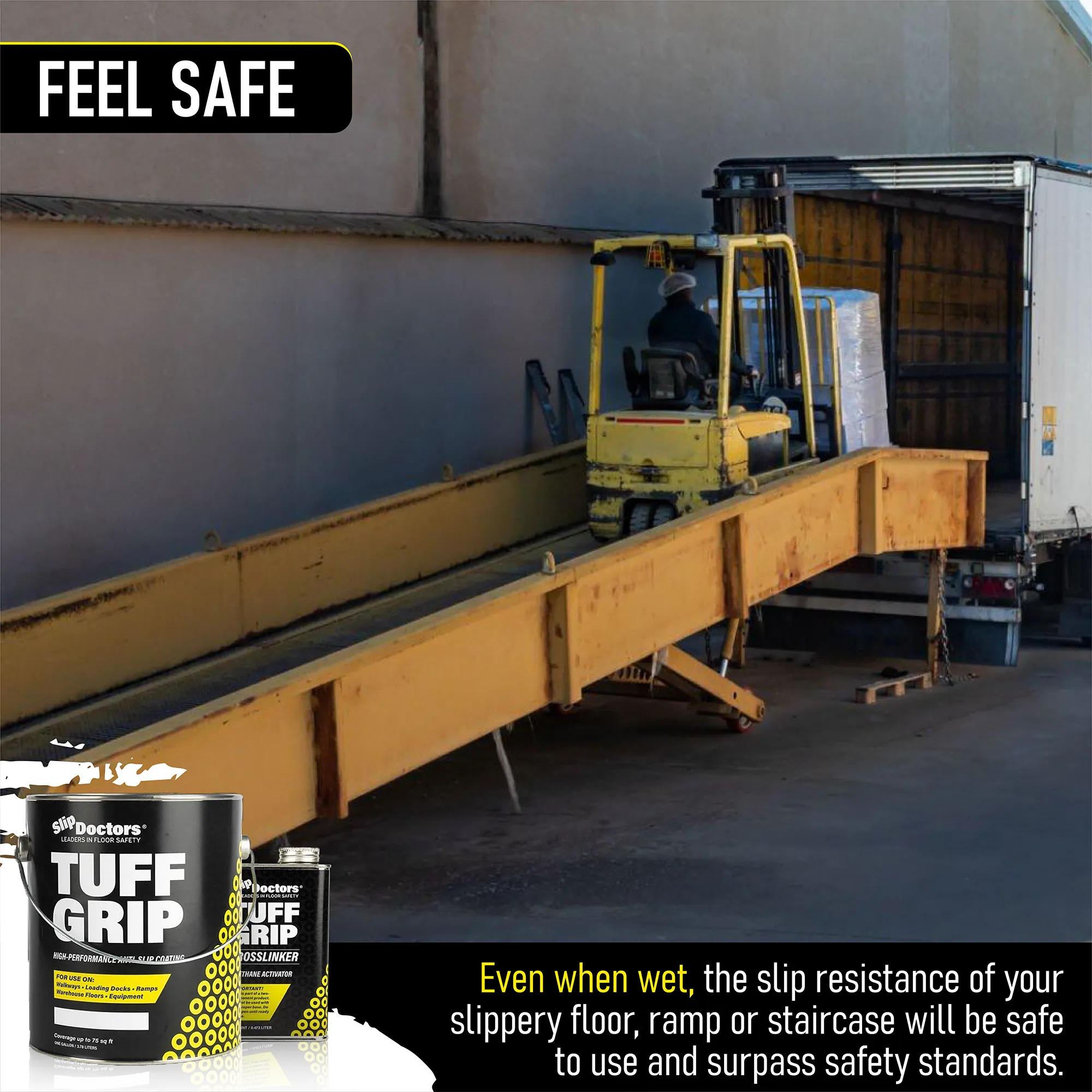 Tuff Grip or Tuff Grip Extreme - Aggressive Traction Non-Skid Floor Paint