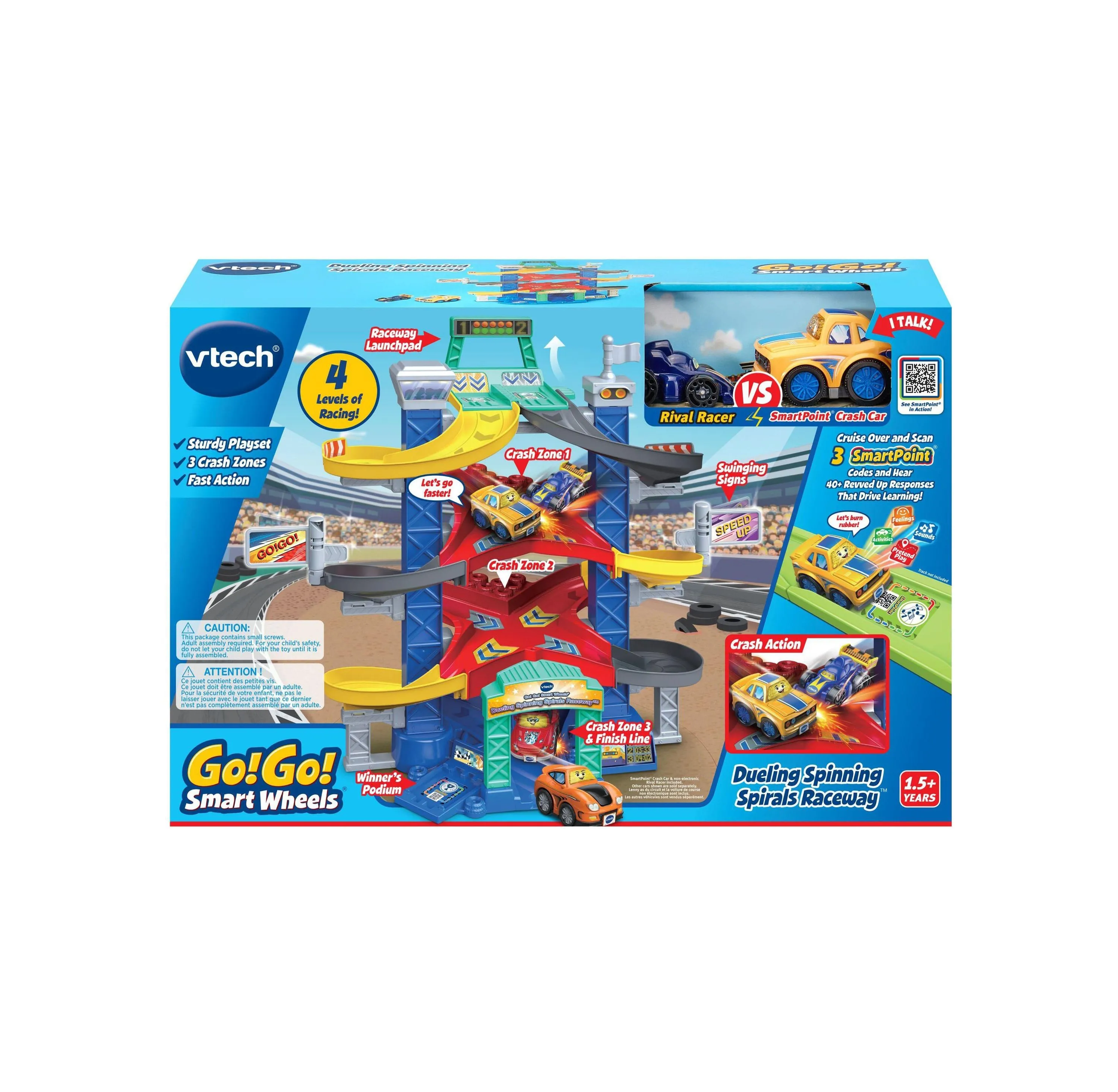 VTech Go! Go! Smart Wheels Dueling Spinning Spirals Raceway with Accessories